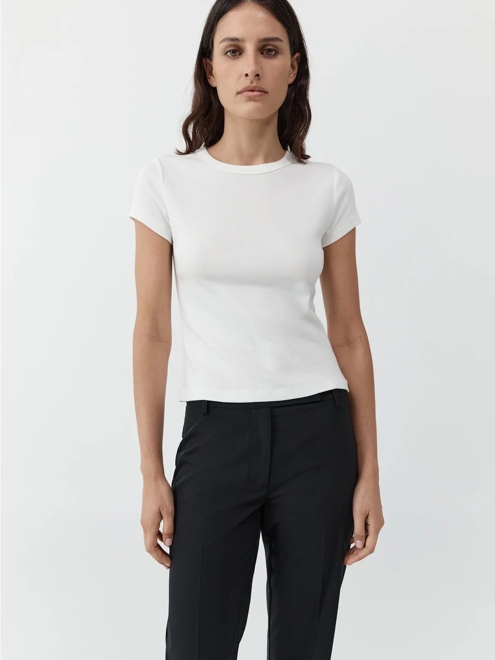 St. Agni Organic Cotton Baby Tee in White